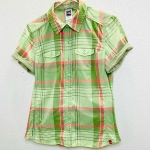 The North Face plaid button down